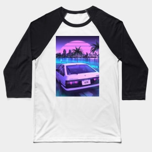 AE86 sunset Baseball T-Shirt